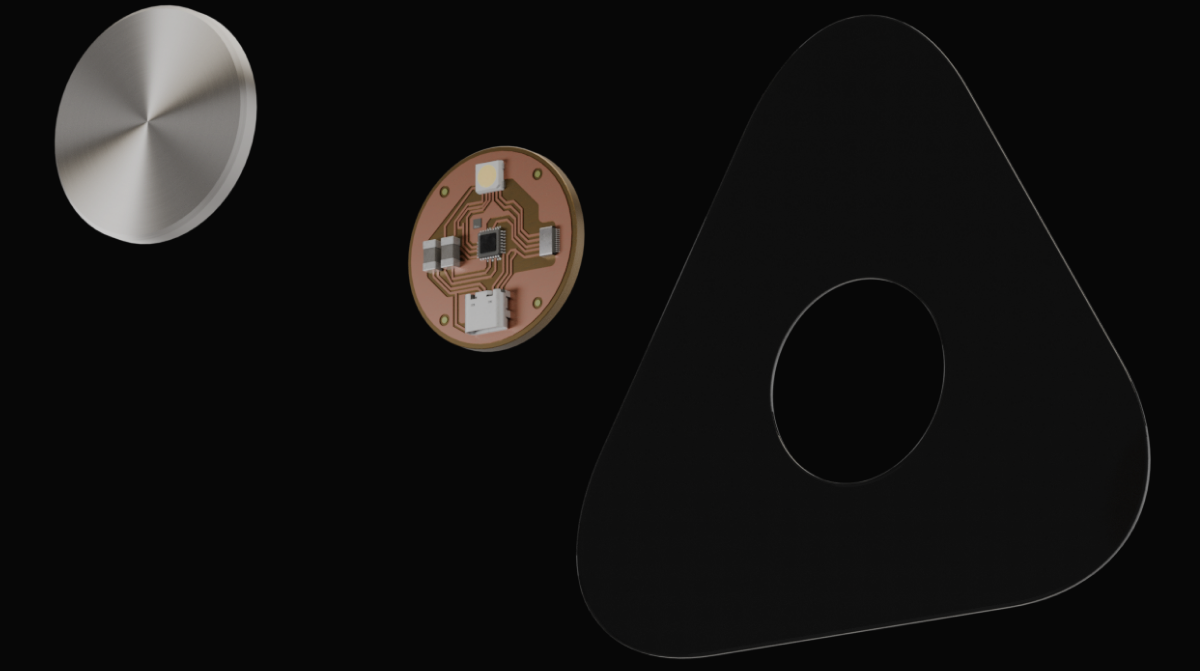 Exploded view of the m.2 sensor components.